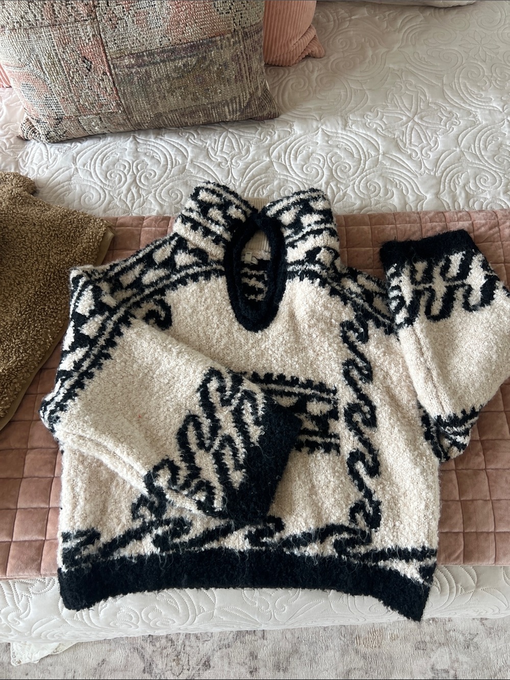 Anthropologie Pilcro Collared V-Neck Pullover oversized Sweater Size…XL